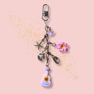 Flowers gold ukulele