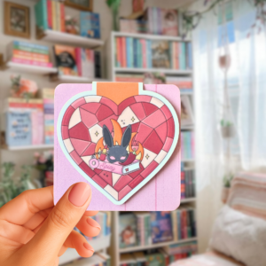 Spicy and literary stained glass heart