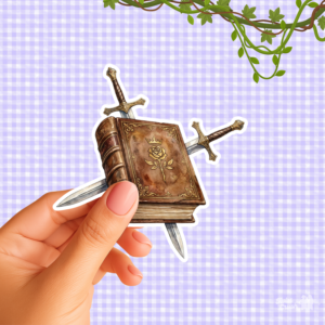 Book and swords