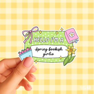 Spring bookish girlie