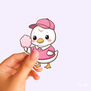 Caneton barbe à papa