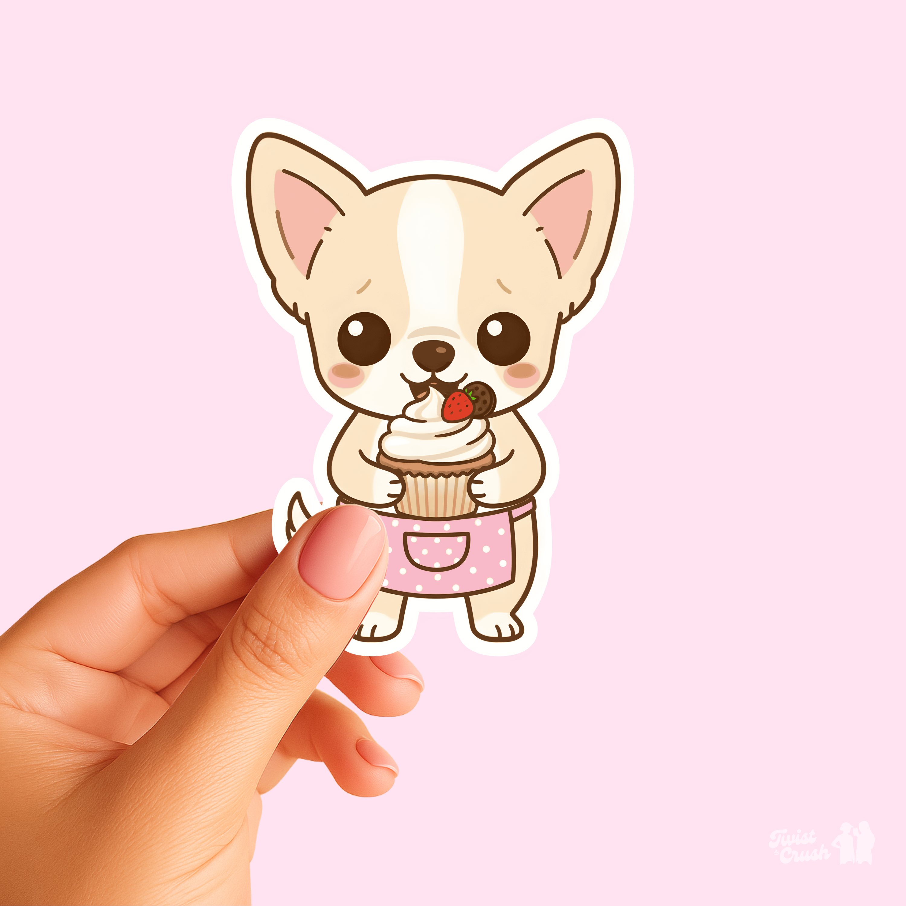 Chihuahua cupcake