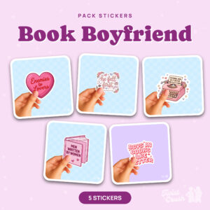Pack de 5 stickers Book Boyfriend