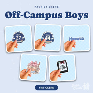 Pack de 5 stickers Off-Campus Boys