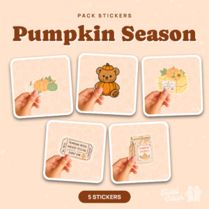 Pack de 5 stickers Pumpkin Season