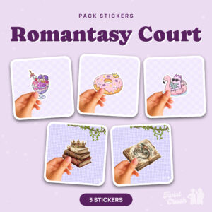 Pack de 5 stickers Romantasy Court