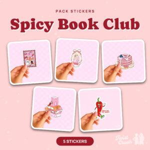 Pack de 5 stickers Spicy Book Club