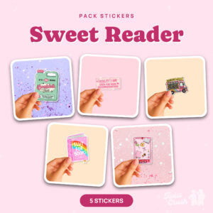 Pack de 5 stickers Sweet Reader