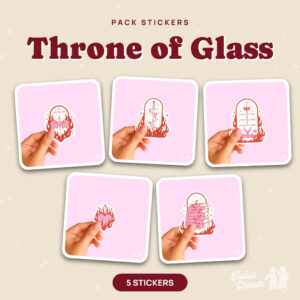Pack de 5 stickers Throne of Glass