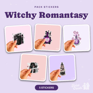 Pack de 5 stickers Witchy Romantasy